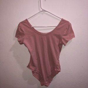 Pink t-shirt body suit